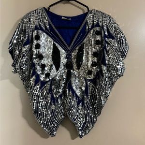 Gorgeous sequined butterfly top.